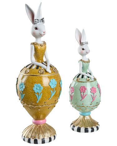 Lot de 2 figurines Lapin ODENSE Multicolore