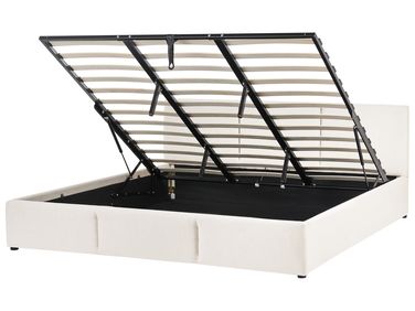 Ottoman Bed Fabric BOUSSE 180 x 200 cm (EU Super King) Off-White
