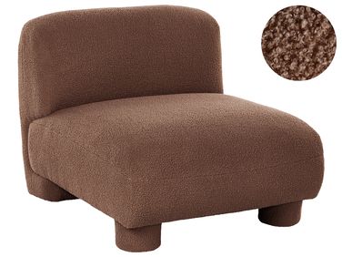 Module fauteuil MJALBI Bouclé Marron