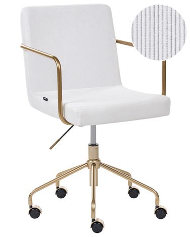 Office Chair TRINITY Corduroy Off-White