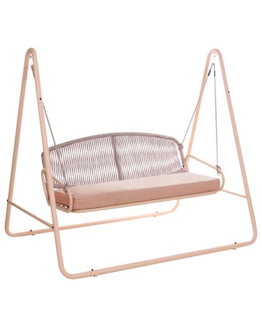 Patio Swing NORCIA Metal Brown