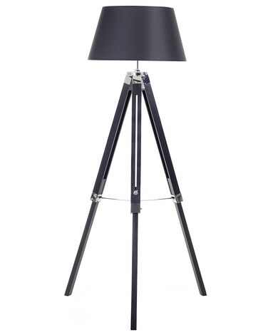 Lampadaire MADEIRA Bois de pin Noir
