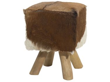 Hocker DALTON Leer Bruin