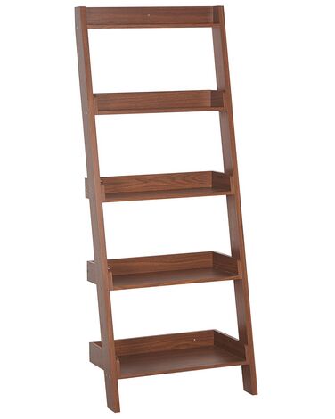 5 Tier Shelving Unit MOBILE TRIO 167 cm Dark Brown