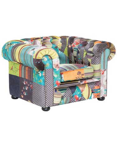 Fauteuil CHESTERFIELD Tissu Vert clair