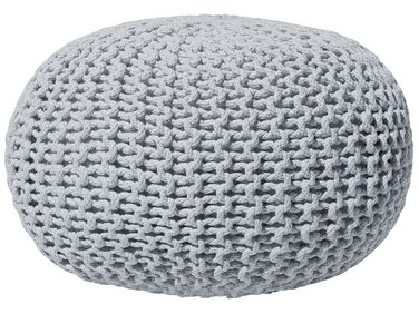 Pouf CONRAD Coton Gris clair