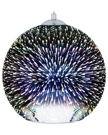 Lampe suspension SESSERA Verre Argenté