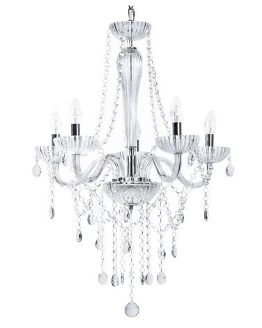 Lustre LOCONE Cristal Argenté