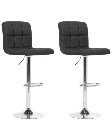 Lot de 2 chaises de bar MARION Noir