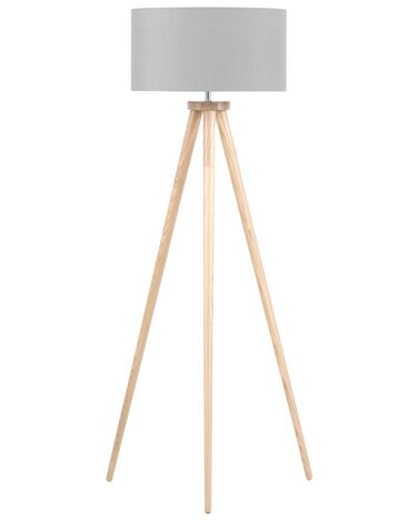Lampadaire NITRA Bois de chêne Gris