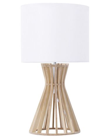 Lampe à poser CARRION Marron/blanc