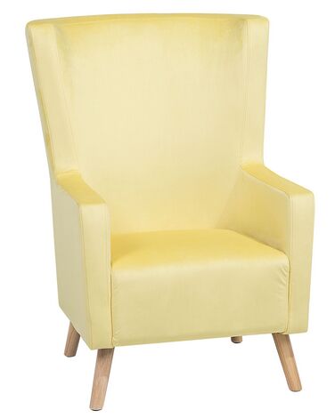 Oorfauteuil ONEIDA Fluweel Geel