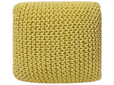 Pouf CONRAD Coton Jaune