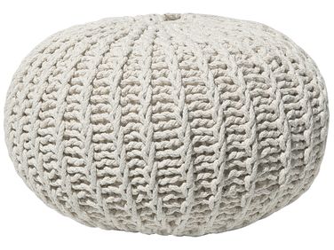 Pouf CONRAD Coton Beige