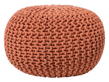 Pouf CONRAD Coton Cuivré