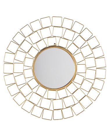 Miroir LABRIT 90 cm 90 cm Métal Doré