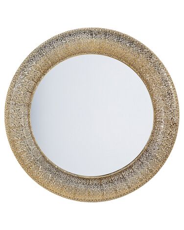 Wall Mirror CHANNAY 80 cm 80 cm Metal Gold