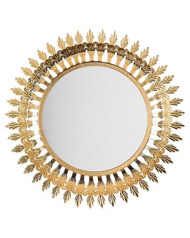Miroir VOREY 60 cm 60 cm Métal Doré