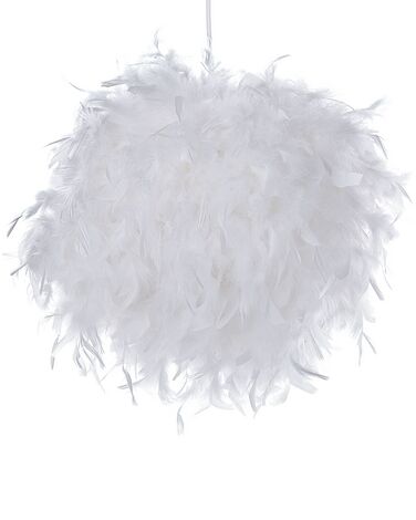 Pendant Lamp DRAVA Feathers White