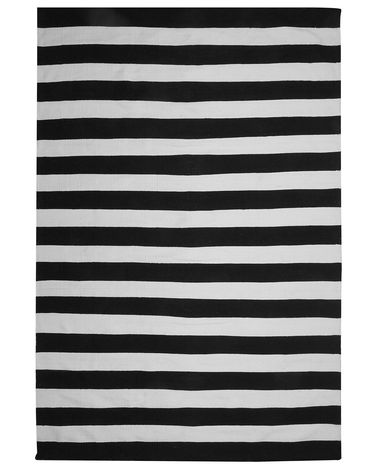 Tuintapijt TAVAS Zwart/wit 160 x 230 cm
