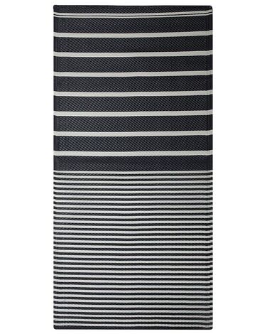 Tuintapijt HALDIA Zwart 90 x 180 cm