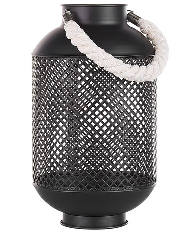 Lanterne CORON Métal 34 cm Noir