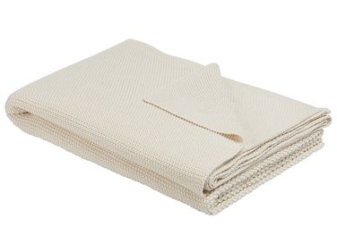 Plaid ASAKA Katoen 130 x 180 cm Beige