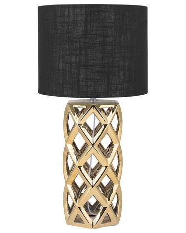 Lampe à poser SELJA Céramique Doré