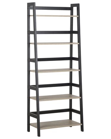 5 Tier Shelving Unit CROYDON 163 cm Black