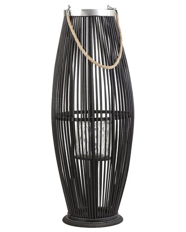 Lanterne TAHITI Bambou 72 cm Noir