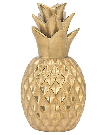 Accessoire Décoratif Ananas TYANA Céramique Doré