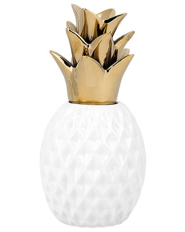 Accessoire Décoratif Ananas TYANA Céramique Blanc