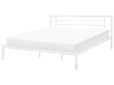 Lit avec sommier Métal CUSSET 180 x 200 cm Blanc