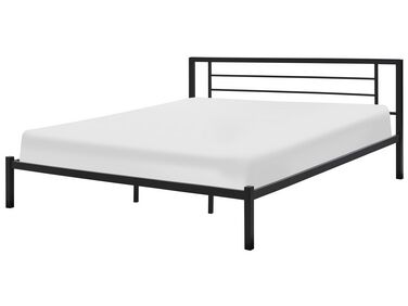 Lit avec sommier Métal CUSSET 180 x 200 cm Noir