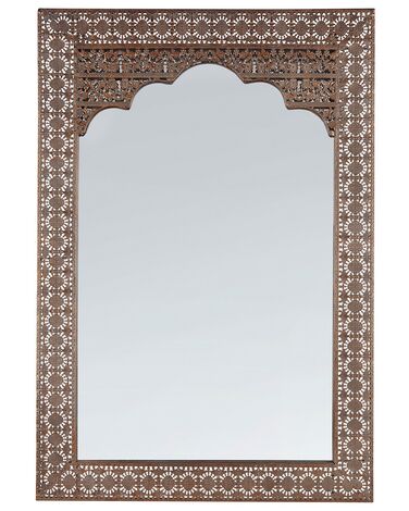 Miroir PALI 60 cm 90 cm Métal Cuivré
