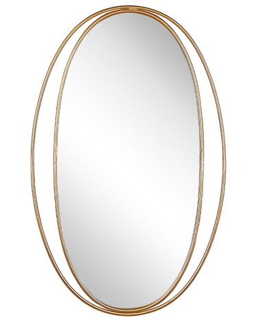 Wall Mirror BESSON 55 cm 90 cm Metal Gold