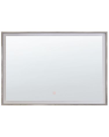 LED Bathroom Mirror ARGENS 80 cm 60 cm Silver