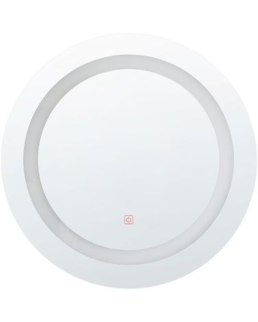 Miroir de salle de bain LED SELUNE 58 cm 58 cm Argenté