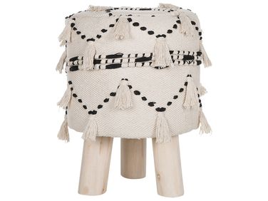 Repose-pied THONDI Coton Beige