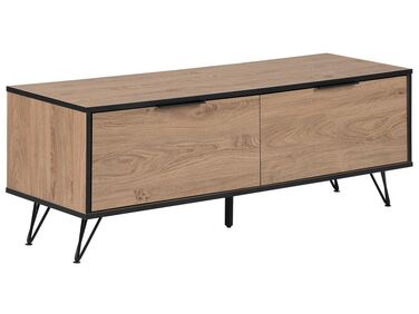 Meuble TV HALSTON Marron/noir