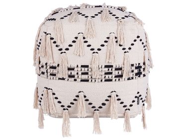 Pouffe THONDI Cotton Beige