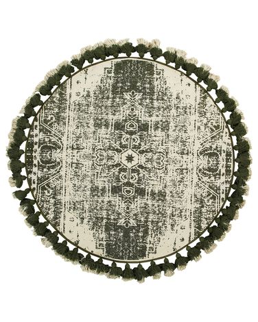 Rug KAHTA Green ø 120 cm Cotton