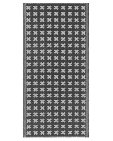 Outdoor Rug ROHTAK Black 90 x 180 cm