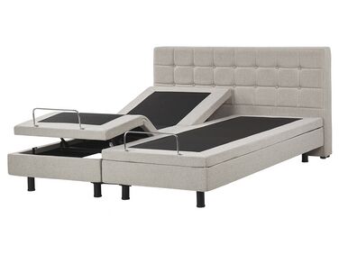 Lit réglable Tissu DUKE 160 x 200 cm Beige