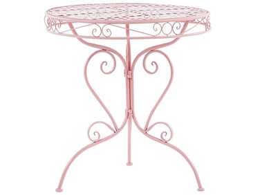 Bistro Table ALBINIA 70 cm 70 cm Metal Pink