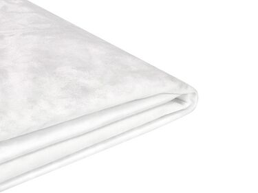 Revêtement de cadre de lit Velours FITOU 160 x 200 cm Blanc