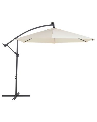 Parasol déporté LED 285 cm CORVAL Beige