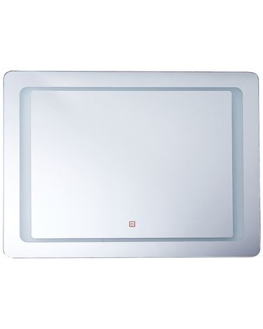 LED Bathroom Mirror WASSY 80 cm 60 cm Silver