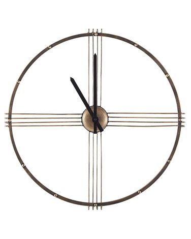 Wall Clock ASCONA 64 cm Metal Gold