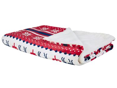 Plaid REKA 150 x 200 cm Rood
